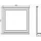 Зеркало Comforty Феррара 80 с полками, прямоугольное