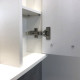 Зеркало-шкаф Comforty Модена 60, белый матовый, прямоугольное, с доводчиками
