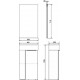 Зеркало Comforty Асти 40, дуб темно-коричневый, прямоугольное