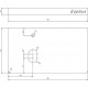 Тумба с раковиной Comforty Сорренто 90H светло-серая, с бельевой корзиной, с ящиками, матовая