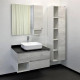 Тумба для комплекта Comforty Прага 90 подвесная, дуб белый, матовая, с доводчиками