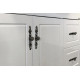 Тумба для комплекта Comforty Севилья 100 напольная, слоновая кость, подвесная, глянцевая