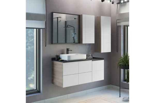 Зеркало Comforty Бредфорд 75 серый графит