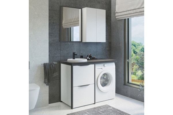 Зеркало Comforty Лозанна 55 серое матовое