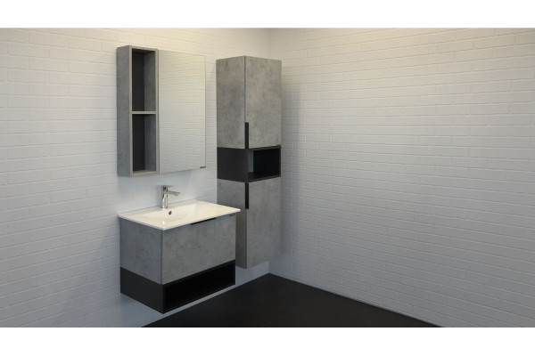 Шкаф-пенал Comforty Франкфурт 40 бетон светлый подвесной, матовый
