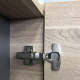Зеркало-шкаф Comforty Дуэт 75 дуб натуральный с полками, с доводчиками