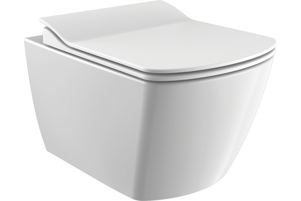 Унитаз подвесной Creavit Elegant EG321 безободковая белый, прямоугольный, 37x51.3 см