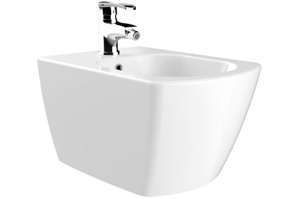 Биде подвесное Creavit Elegant EG510-00CB00E-0000 цвет белый, прямоугольное, 36.7x51.7 см