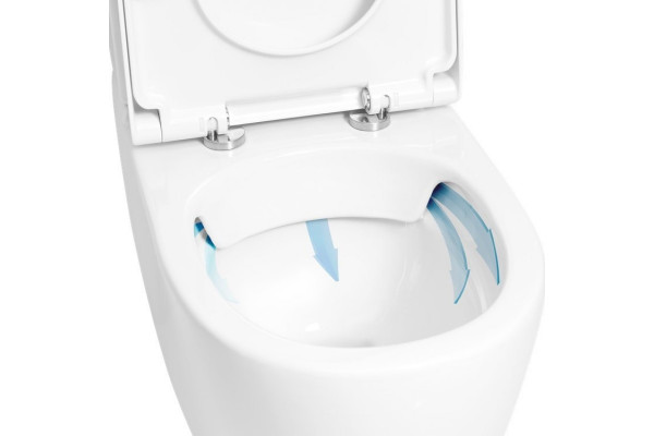 Унитаз напольный Creavit Mare MA361.00100 белый, овальный, 36x64.4 см