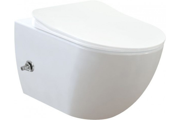 Унитаз подвесной Creavit Free FE320-34CB00E-0002 белый, овальный, 35.7x51 см