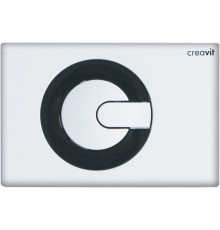 Кнопка смыва Creavit Power GP5001.02 бело-черная механическая