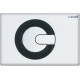 Кнопка смыва Creavit Power GP5001.02 бело-черная механическая