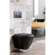 Кнопка смыва Creavit Spa GP7002.02 черная механическая