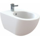 Биде подвесное Creavit Free FE510 цвет белый, овальное, 36x50.6 см