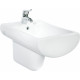 Биде подвесное Creavit Slim SM510 цвет белый, прямоугольное, 36.8x52 см