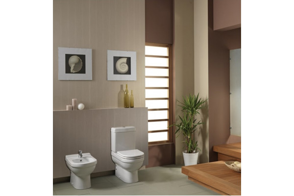 Биде напольное Creavit Vitroya VT500 цвет белый, овальное, 36x58 см