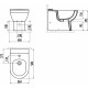 Биде напольное Creavit Vitroya VT500 цвет белый, овальное, 36x58 см