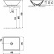 Рукомойник Creavit TP140 белый на столешницу, прямоугольная