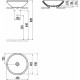 Рукомойник Creavit MN045 белый на столешницу, круглая
