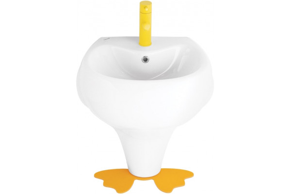 Раковина Creavit Ducky DC052 полукруглая, с переливом