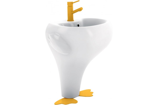 Раковина Creavit Ducky DC052 полукруглая, с переливом
