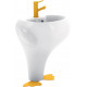 Раковина Creavit Ducky DC052 полукруглая, с переливом