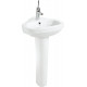 Рукомойник Creavit Corner VT145 с пьедесталом, цвет белый, угловая