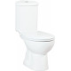 Унитаз напольный Creavit Corner SD311 белый, овальный, 36x65 см