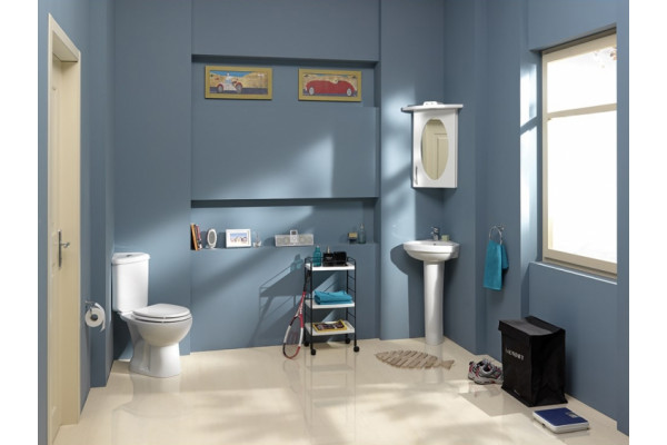 Унитаз напольный Creavit Corner SD311 белый, овальный, 36x65 см