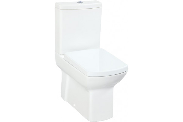 Унитаз напольный Creavit Lara LR361 к стене, белая, белый, прямоугольный, 35x63.8 см
