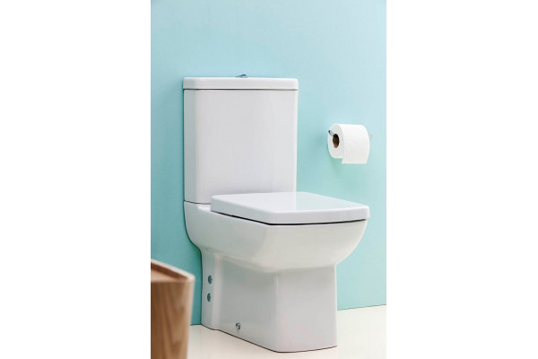 Унитаз напольный Creavit Lara LR361 к стене, белая, белый, прямоугольный, 35x63.8 см