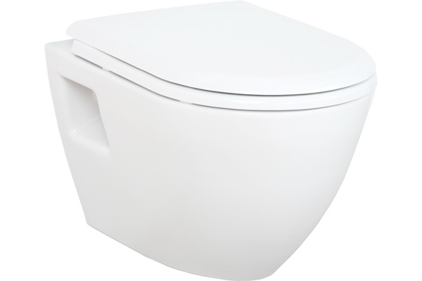 Унитаз подвесной Creavit TP325 белая белый, овальный, 35.5x50.2 см