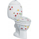 Унитаз напольный Creavit Cocuk CK311D с декором, овальный, 28.5x57.1 см