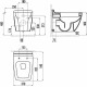 Унитаз подвесной Creavit Bull BL321 белый, прямоугольный, 37x54 см
