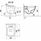 Унитаз подвесной Creavit TP326 с биде, белый, прямоугольный, 36x50 см