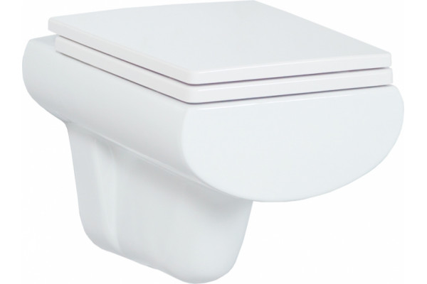 Унитаз подвесной Creavit Slim SM321 белый, прямоугольный, 37.5x51.5 см