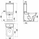 Унитаз напольный Creavit Antik AN361 белый, овальный, 36x63 см