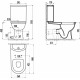Унитаз напольный Creavit Selin SL311 белый, овальный, 36x68.6 см
