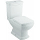 Унитаз-компакт Creo Orleans OR1002 белый, прямоугольный, 41.5x66.5 см