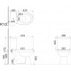 Унитаз-компакт Creo Project PR1002X белый, овальный, 39x65.6 см