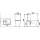 Унитаз-компакт Creo Archilite ARL1002 37x65 см