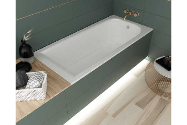 Акриловая ванна Creto Scala 180x80 см прямоугольная, объем 245 л.