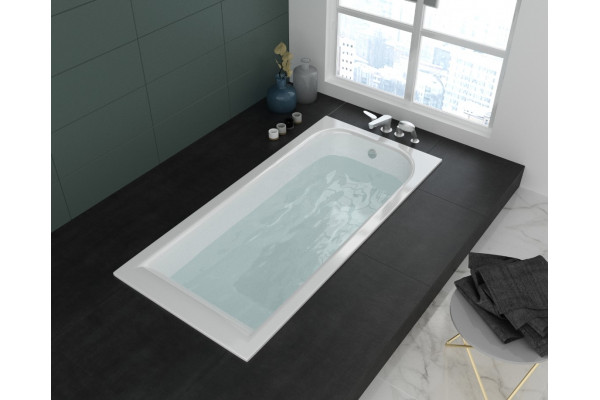 Акриловая ванна Creto Scala 180x80 см прямоугольная, объем 245 л.