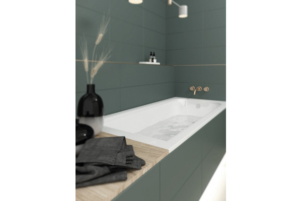 Акриловая ванна Creto Scala 180x80 см прямоугольная, объем 245 л.