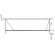 Акриловая ванна Creto Scala 180x80 см прямоугольная, объем 245 л.