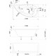 Акриловая ванна Creto Palermo 150х75 см левая 13-15075L асимметричная, объем 110 л.