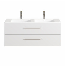 Тумба для комплекта подвесная Creto Ares 120 White  с ящиками, ручки хром