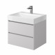 Тумба с раковиной подвесная Creto Scala 60 White, с ящиками,  в современном стиле
