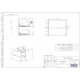 Тумба с раковиной подвесная Creto Scala 60 White, с ящиками,  в современном стиле