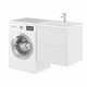 Тумба с раковиной подвесная Creto Cafor White 130 правосторонняя, с ящиками,  в современном стиле